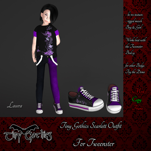 Tiny Gothics Tweenster Skarlett Outfit