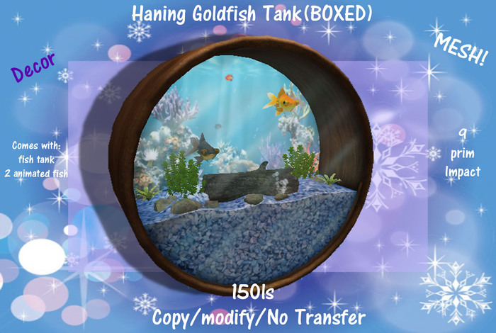 Haning Goldfish Tank.(BOXED)