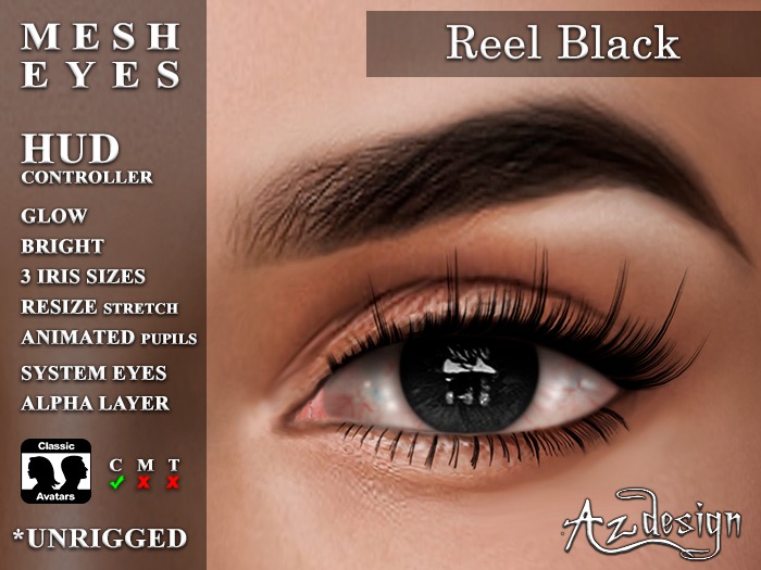 Az... Reel Black (MESH EYES)