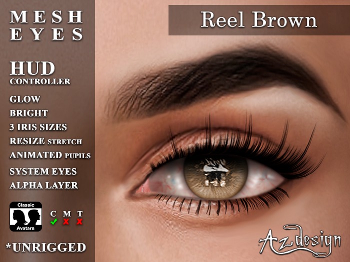 Az... Reel Brown (MESH EYES/BoM EYES)
