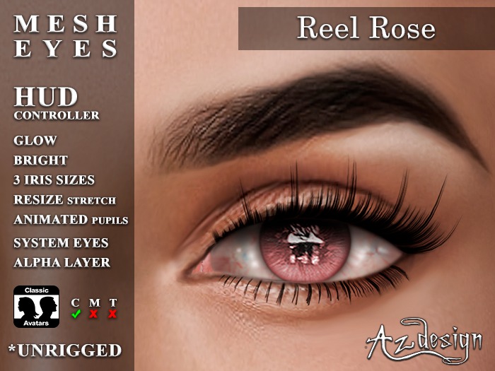 Az... Reel Rose (MESH EYES/BoM EYES)