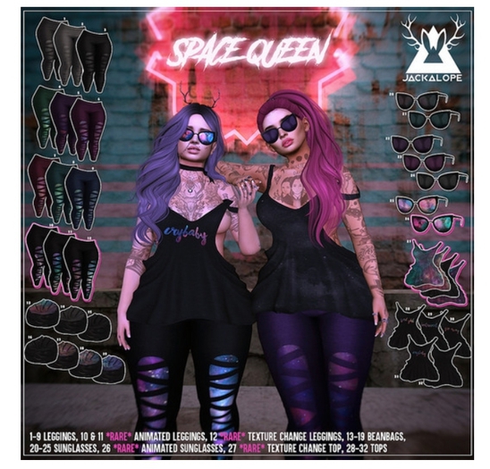 JCKLP / SpaceQueen Gacha / Sunglasses Teal