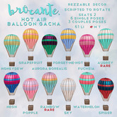 brocante. hot air balloon gacha / fuchsia