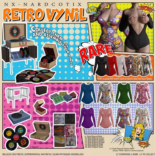 NX-Nardcotix - Retro Vynil Elsie Playsuit Purple -M-