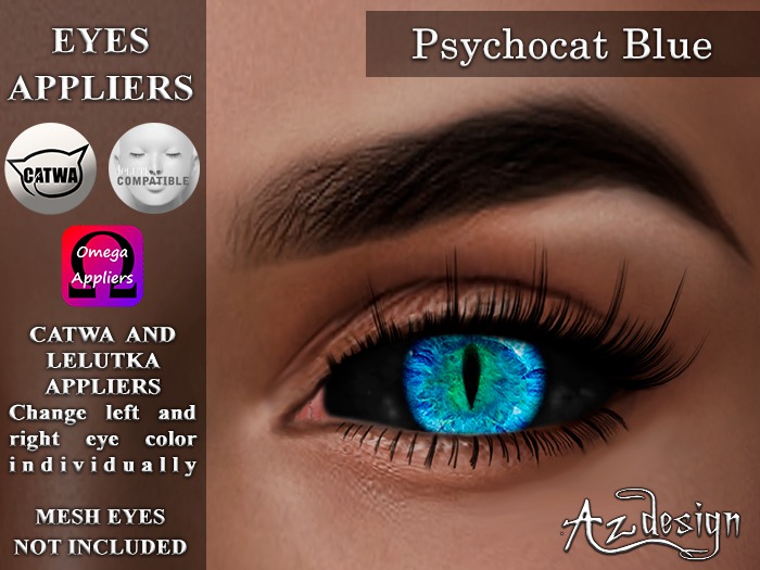 Az... Psychocat Blue (EYES APPLIERS)