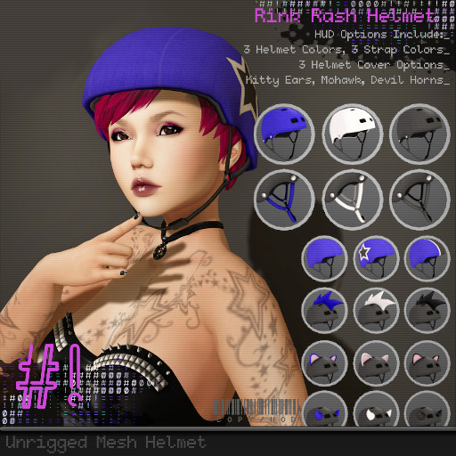 #hashbang! - Rink Rash Helmet - Blue