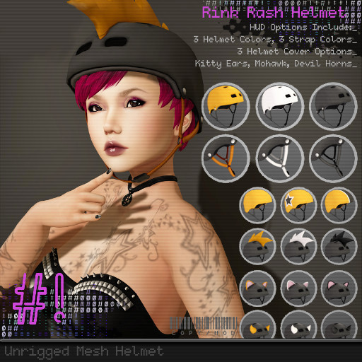 #hashbang! - Rink Rash Helmet - Orange