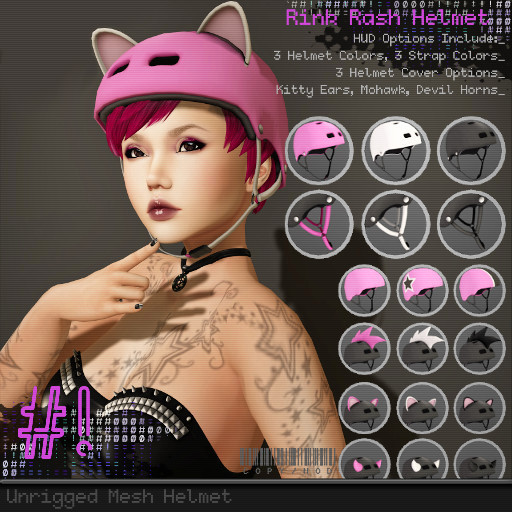#hashbang! - Rink Rash Helmet - Pink