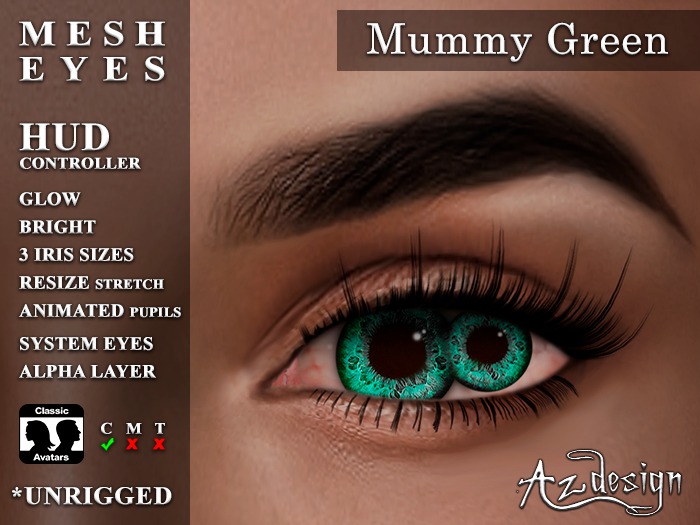 Az... Mummy Green (MESH EYES)