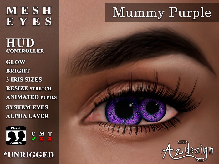Az... Mummy Purple (MESH EYES)
