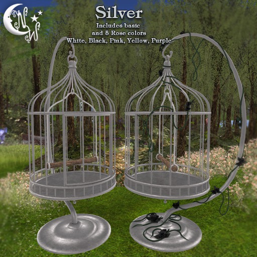*NW* Rose Cage - Silver
