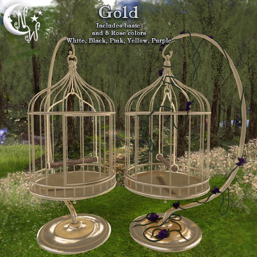 *NW* Rose Cage - Gold