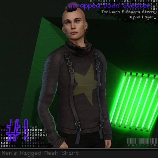 #hashbang! - Strapped Down Sweater - Star