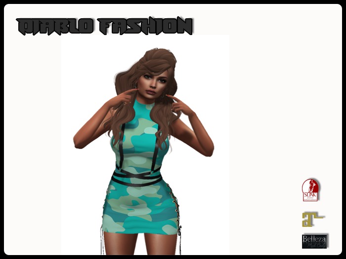 Diablo fashion Army dress green 