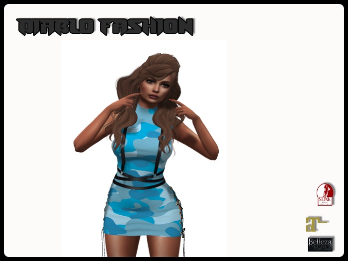 Diablo fashion Army dress Azur