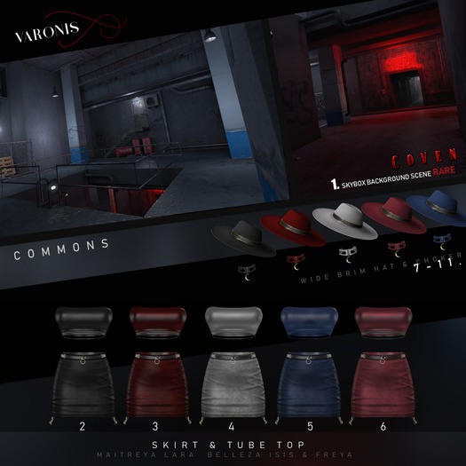 VARONIS - Coven - Hat & Choker [Gray]