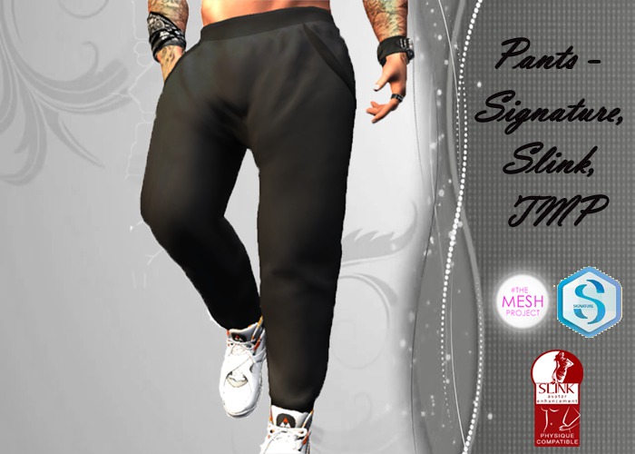 Men's pants  black- Signature,Slink,TMP