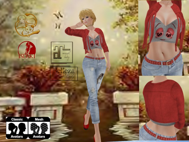 [RG] Leather Jacket&Top Mesh-Maitreya -Box -