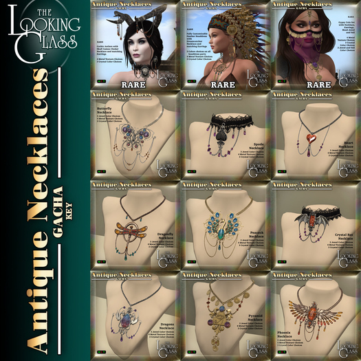TLG - Antique Necklaces Gacha - Gothic RARE