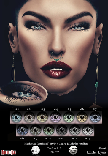 Exotic Eyes pack by Madame Noir