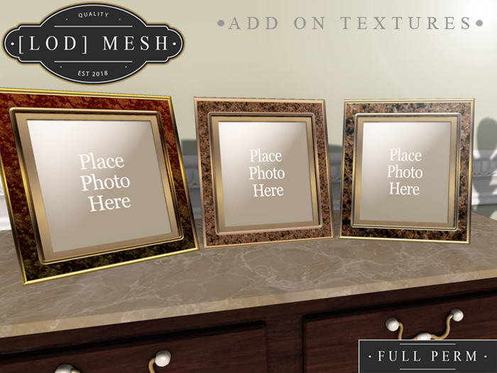 [LOD Mesh] Picture Frame Table Top Textures - Granite Marble
