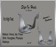 SLIP-IN SILVER HEELS