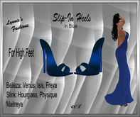 SLIP-IN BLUE HEELS UNPACK