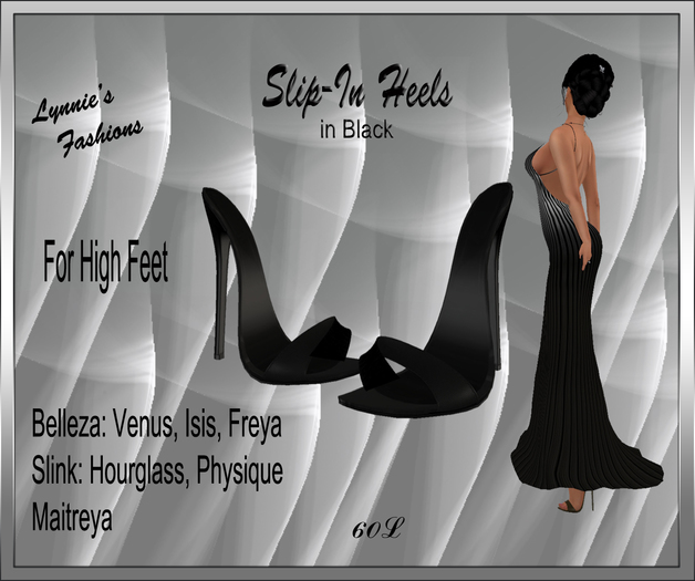 SLIP-IN BLACK HEELS UNPACK