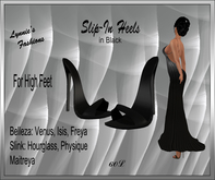 SLIP-IN BLACK HEELS UNPACK