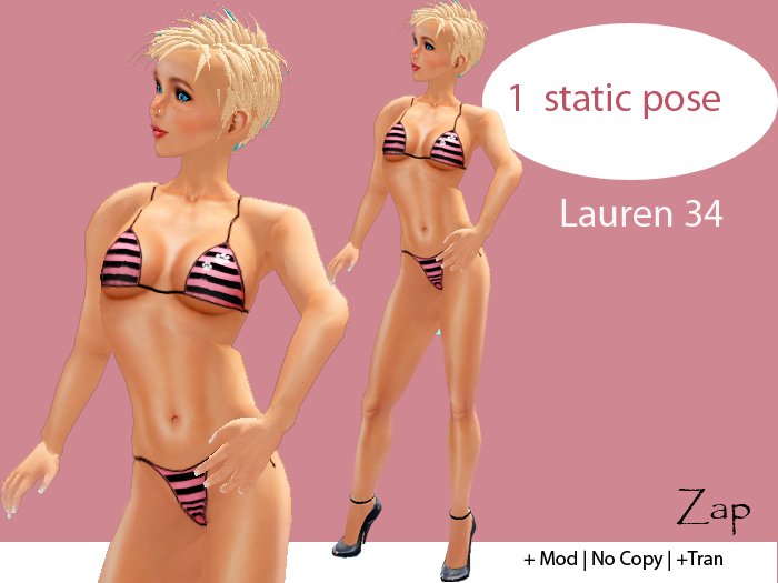 Glamour/Style: Female Model Standing Pose 34