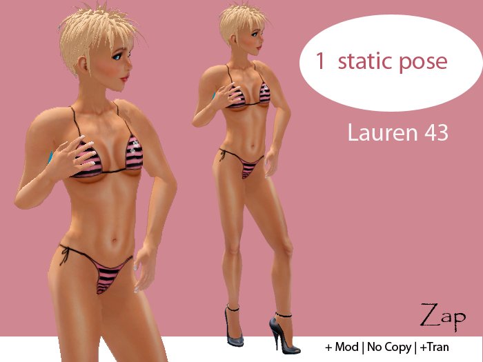 Glamour/Style: Female Model Standing Pose 43