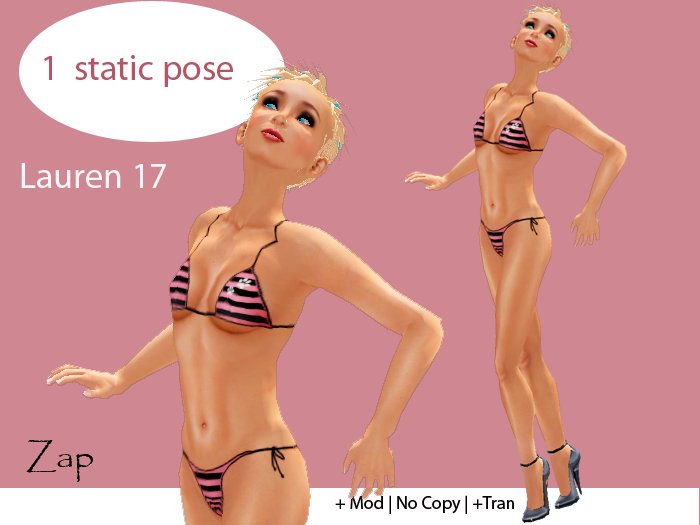 Glamour/Style: Female Model Standing Pose 17