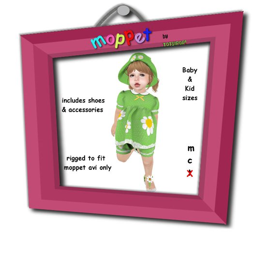 Moppet Green Bloomer Dress  Set