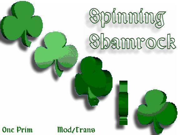 Spinning Shamrock Decoration - Almost FREE -