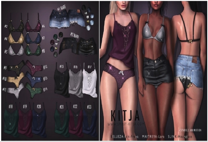KITJA - Mirella - Gray 3PC SET