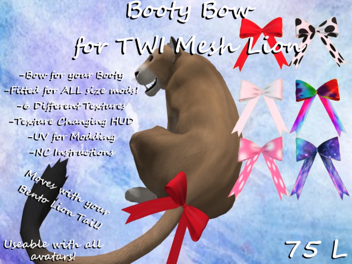 Booty Bow for TWI Mesh Lion BOXED
