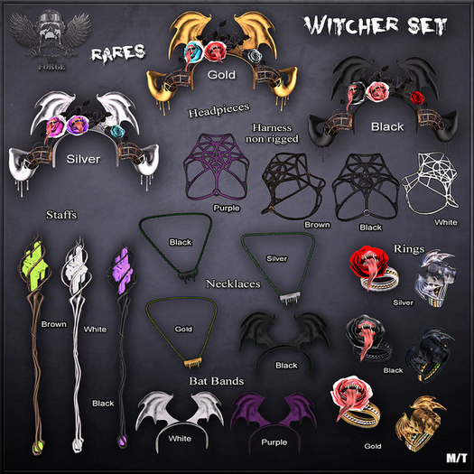 {The Forge] Witcher Headpiece, Silver, RARE