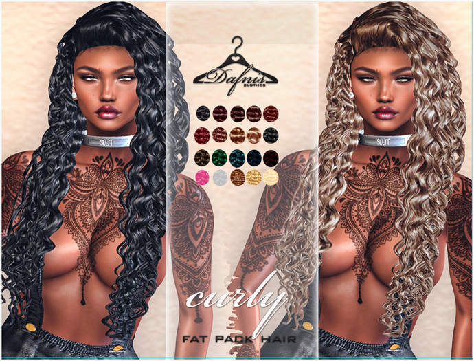 *dafnis FAT PACK CURLY MESH HAIR