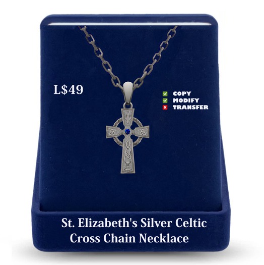 St Elizabeths Celtic Cross Silver