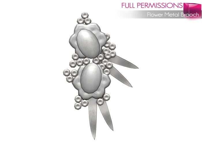 MI962568 Flower Metal Brooch