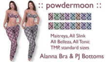 powdermoon - Alanna Tartan Bra & Panties