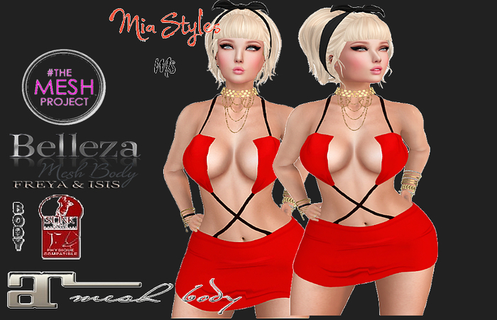 MS-Lena Dress Red