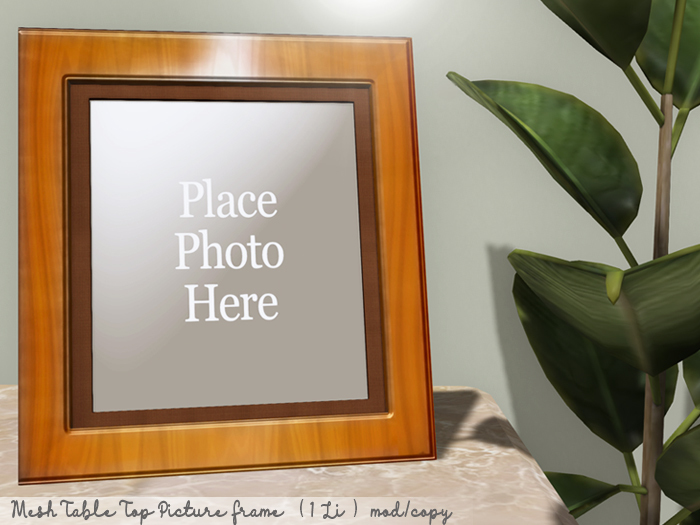 Wood Classic Tabletop Picture Frame Mesh - HIGH LOD & ONLY 1 Li
