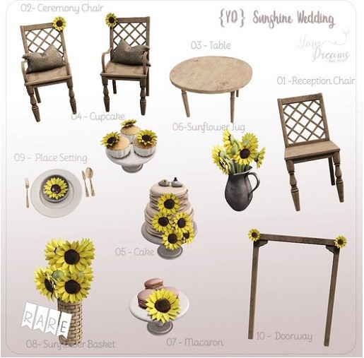 {YD} Sunshine Wedding - Ceremony Chair