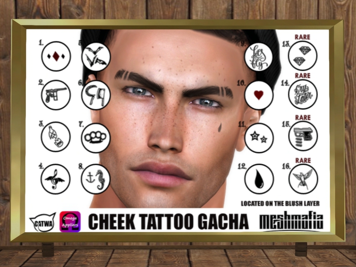 MESHMAFIA - Bottle Cheek Tattoo Gacha [3]