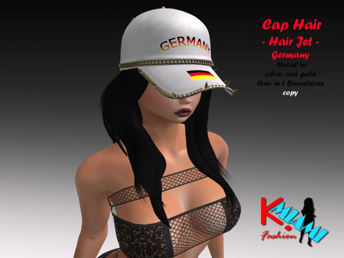 KMF Cap with Hair Jet German