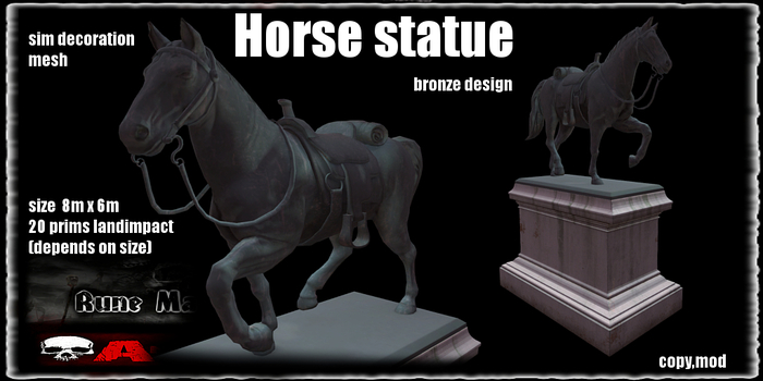.RM. Horse Statue
