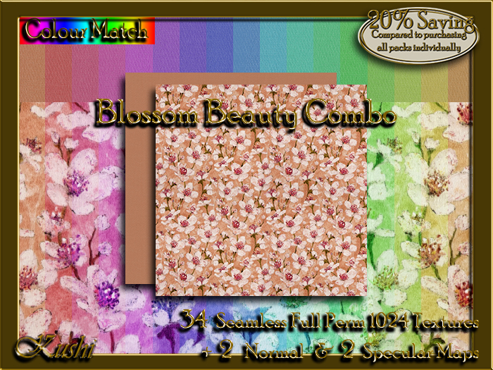 !Kushi! BlossomBeautyCOMBO Textures -WEAR TO UNPACK