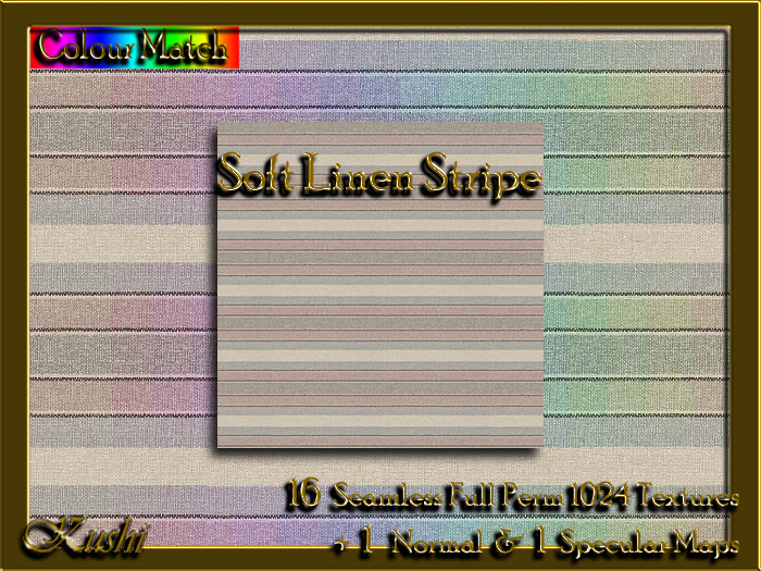 Soft Linen Stripe Textures