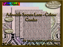 !Kushi! AdorableSequinLaceColCOMBO Textures -WEAR TO UNPACK